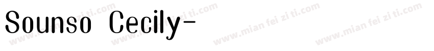 Sounso Cecily字体转换